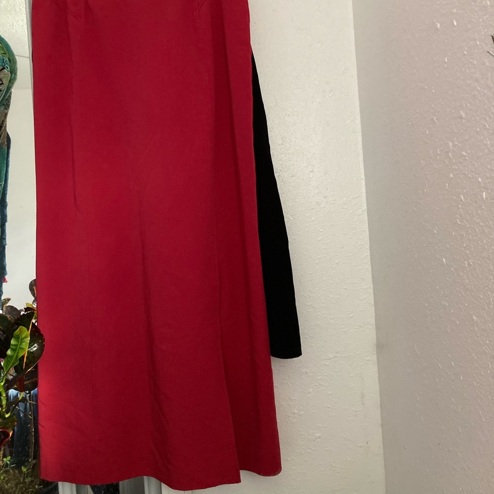 Maxi Pencil skirt with 12” slit on left side.